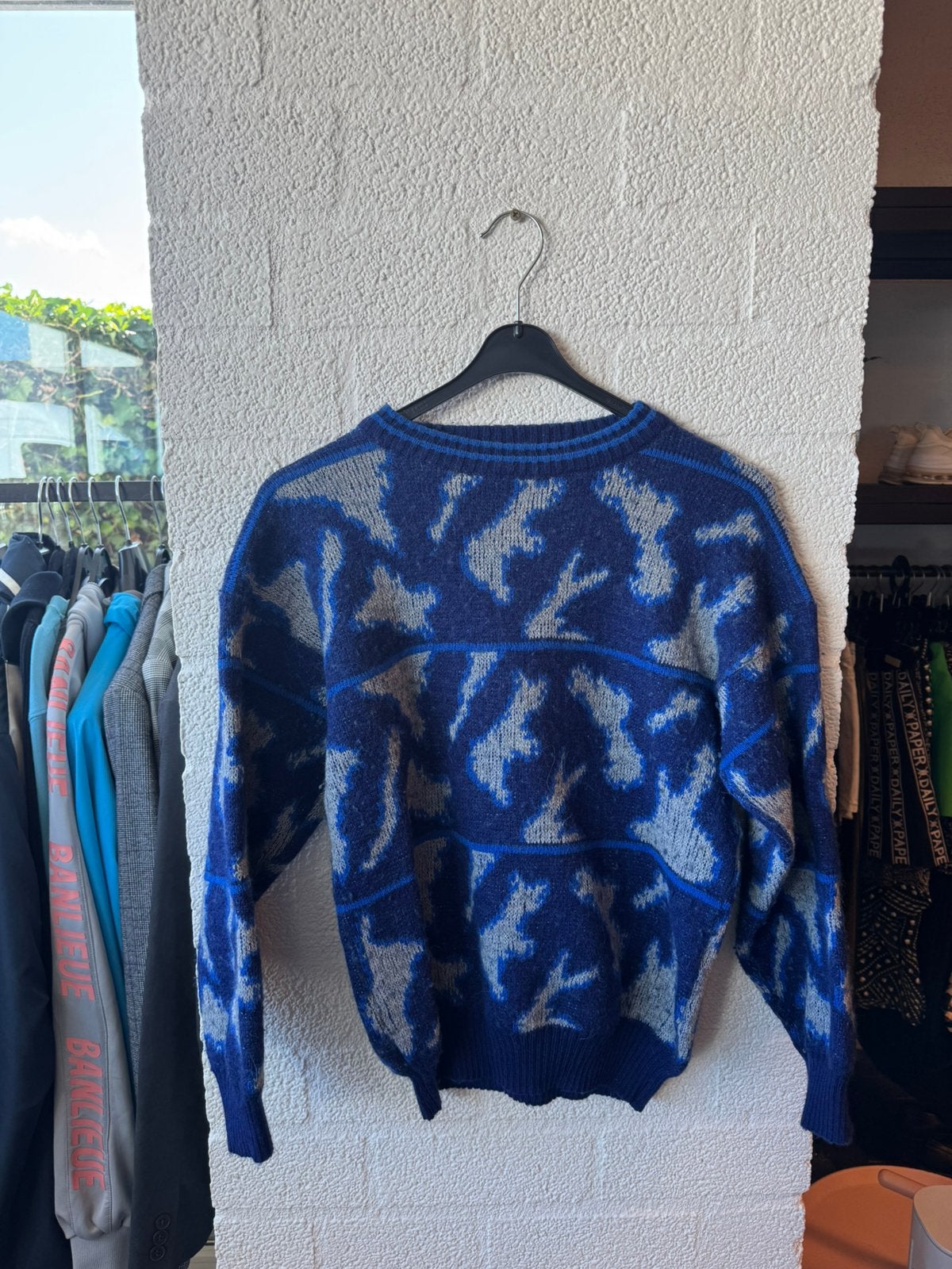 Gotzburg vintage wollen trui maat 48, Ophalen of Verzenden, Zo goed als nieuw, Maat 48/50 (M), Blauw