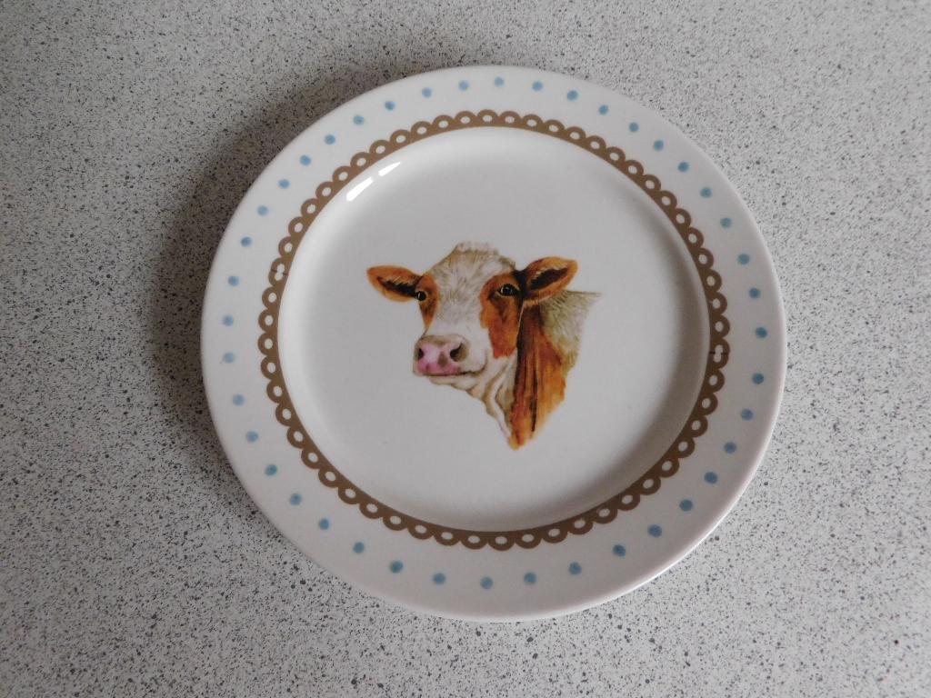 Bord 20 cm. Happy Cows JET by ter Steege, Ophalen of Verzenden, Zo goed als nieuw, Bord(en), Overige stijlen