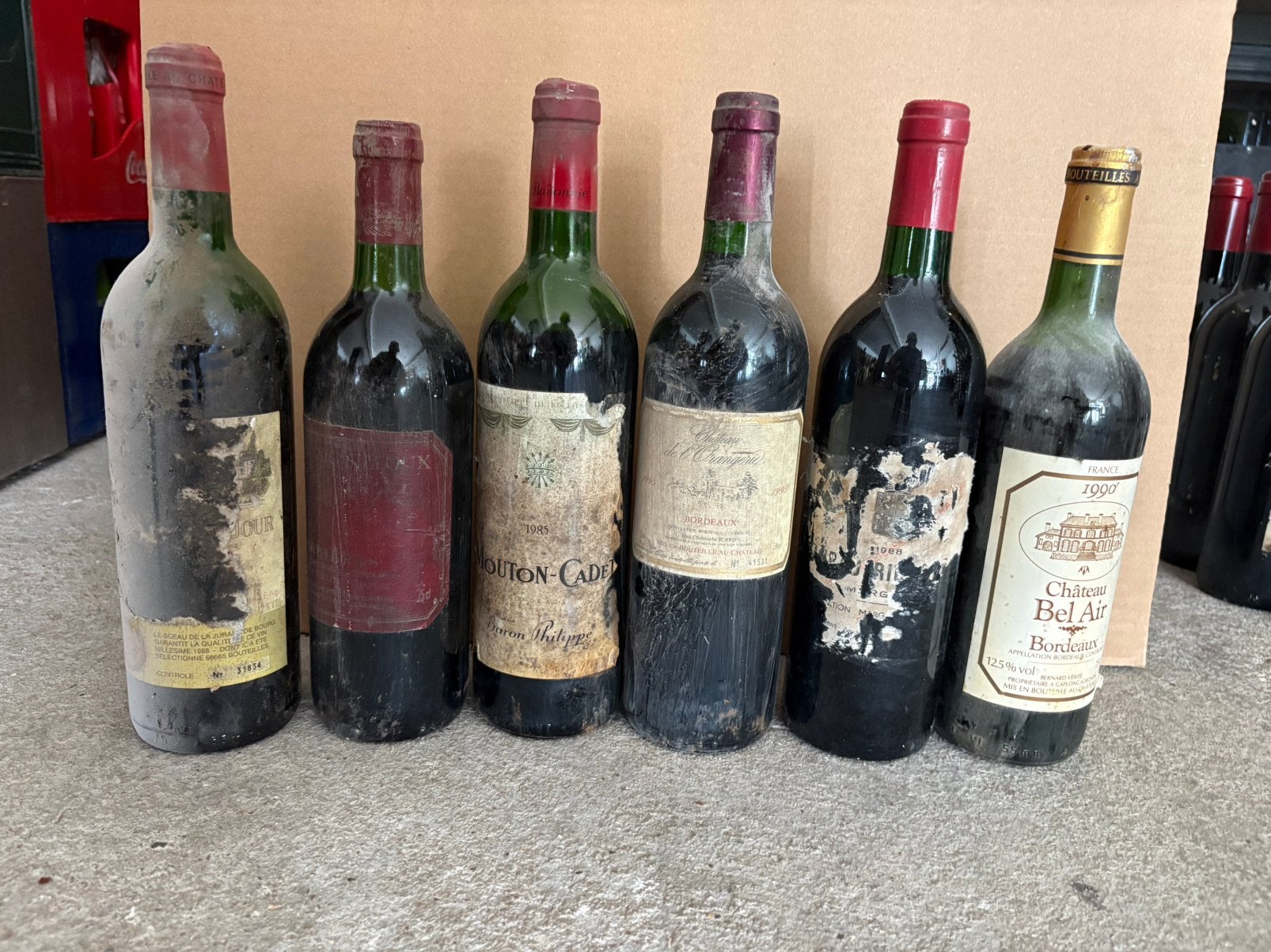 6 flessen Bordeaux €20,-, Ophalen, Zo goed als nieuw, Frankrijk, Rode wijn