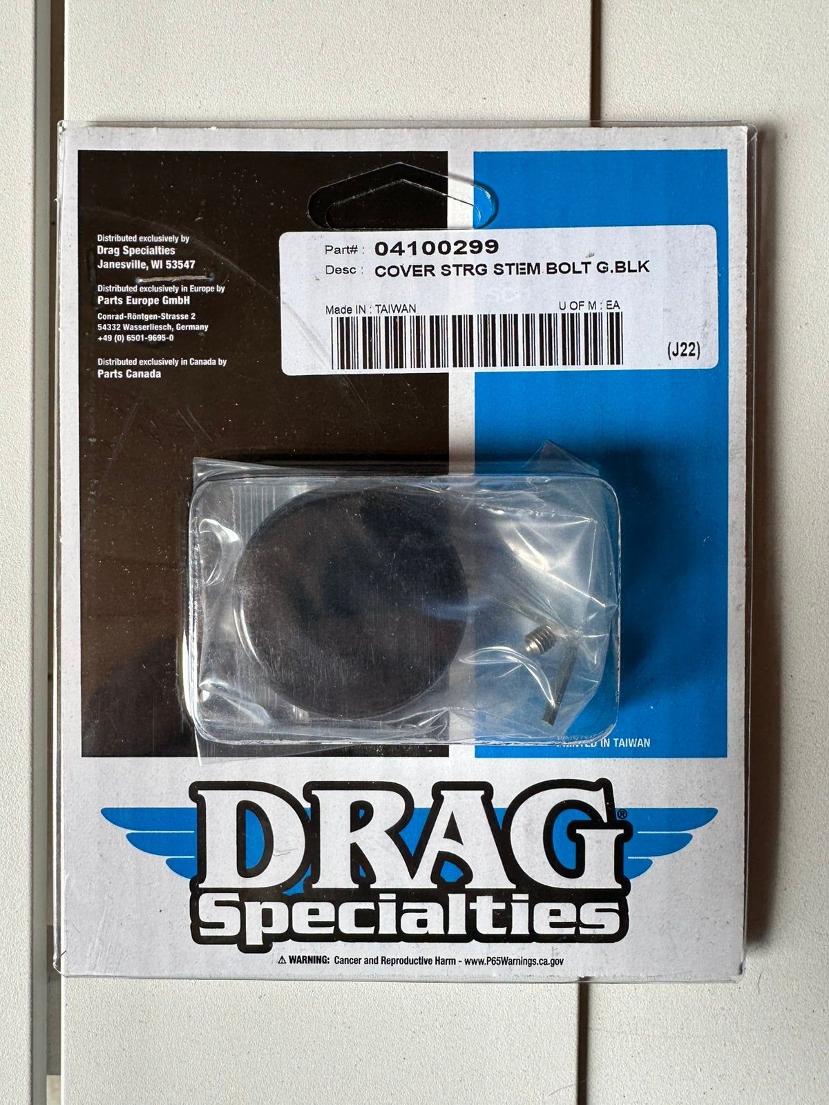 Nieuw: Drag Specialties Balhoofd Cover Zwart, Motoren, Ophalen of Verzenden, Nieuw