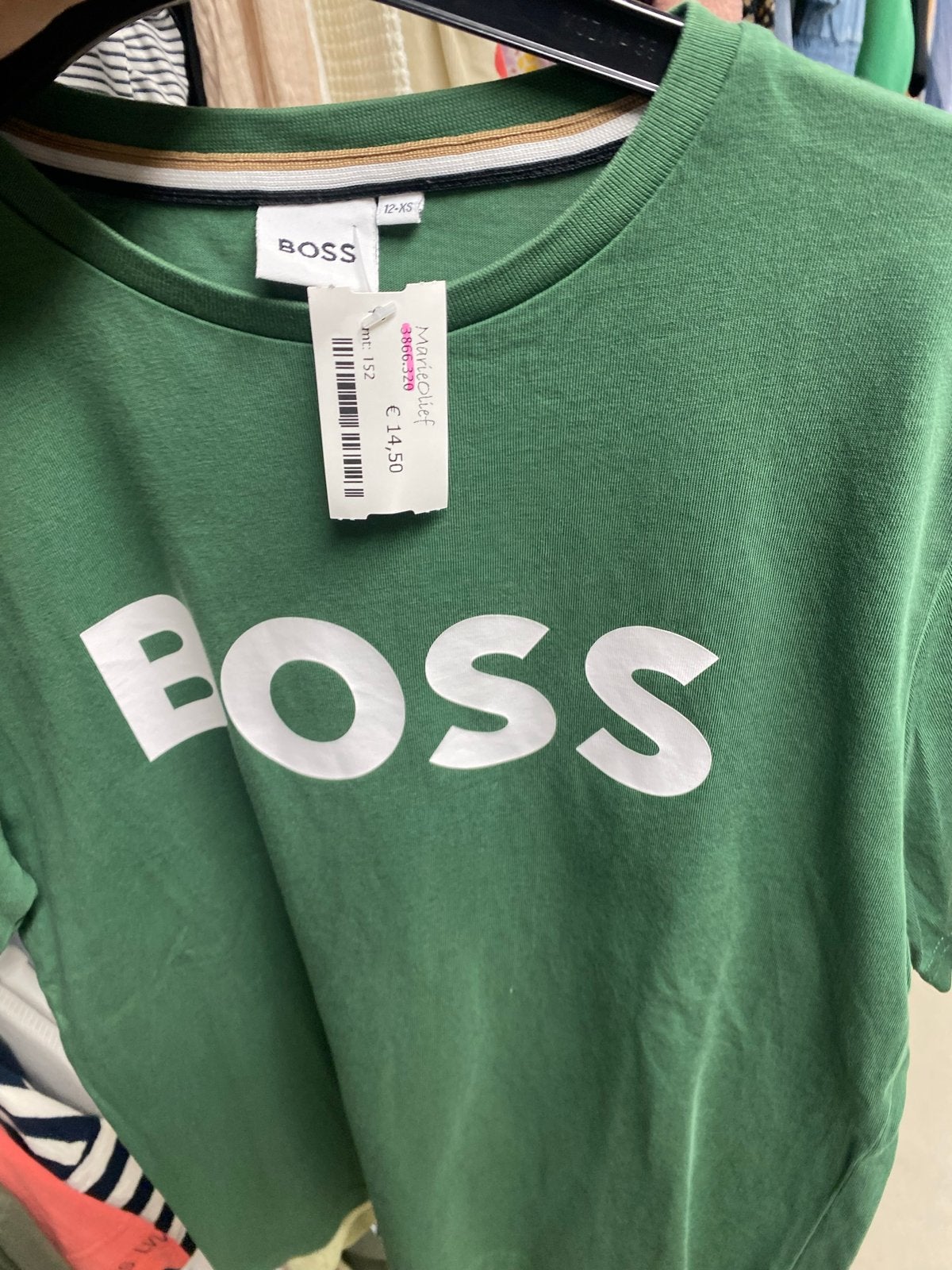 Mooi Hugo Boss T-shirt, Ophalen of Verzenden, Gedragen, Overige maten, Groen