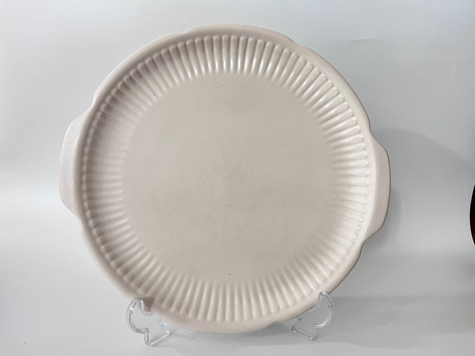 Vintage Flora Gouda keramiek taartschaal (model 2100), 30cm, Ophalen of Verzenden