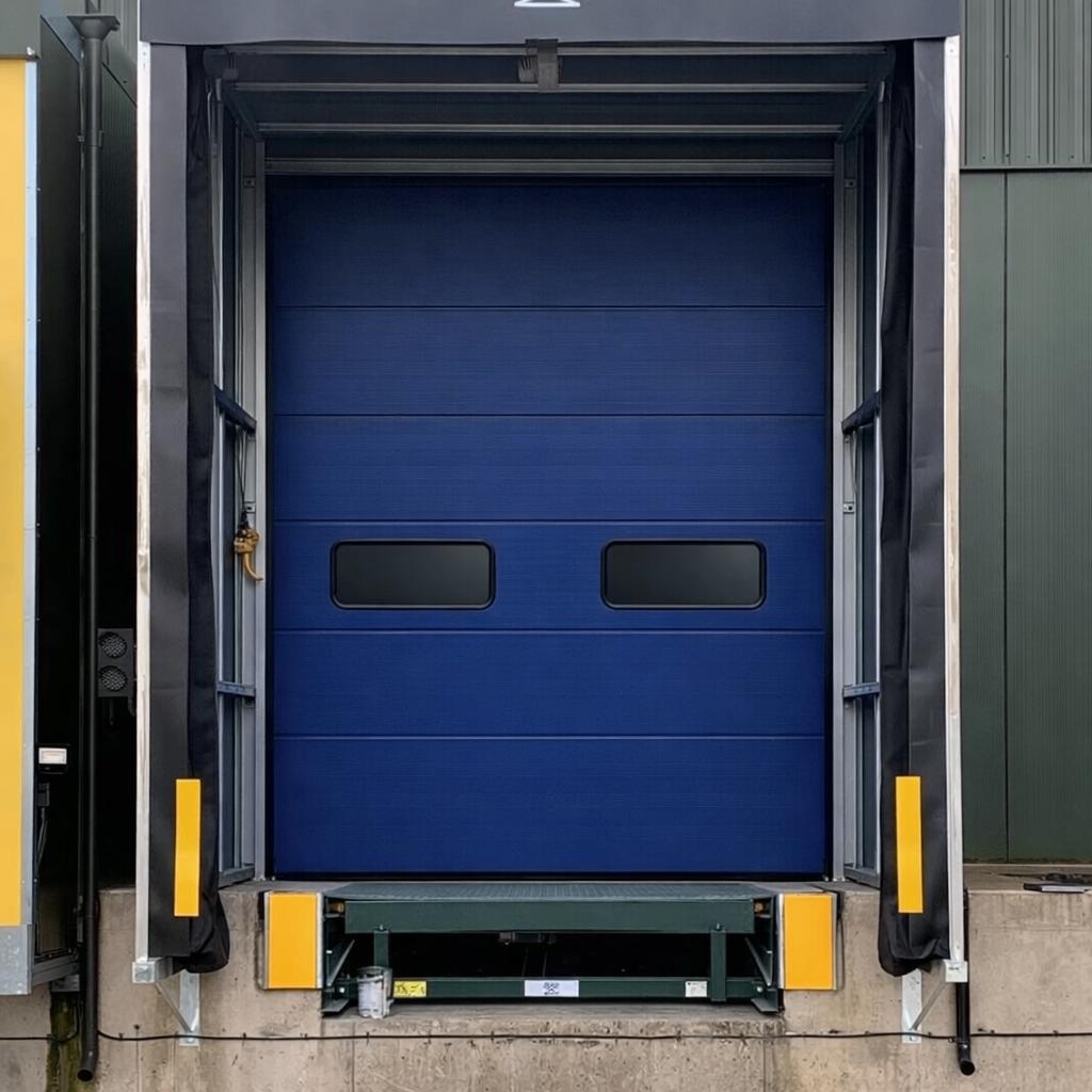 Nieuw in verpakking overheaddeur B 2800 x H 3100 mm Ral 5002, Ophalen, 120 cm of meer, Binnendeur, Nieuw