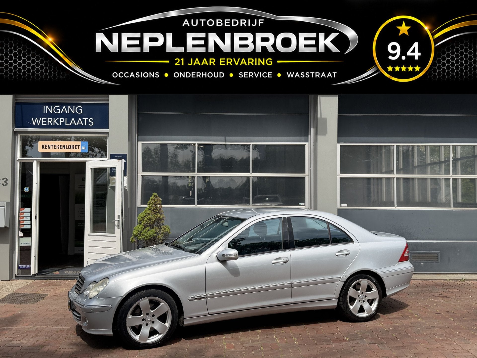 Mercedes-Benz C-Klasse 230 Avantgarde Automaat Bj 2006 Yongt, Auto's, Automaat, Zwart, 2497 cc, 204 pk