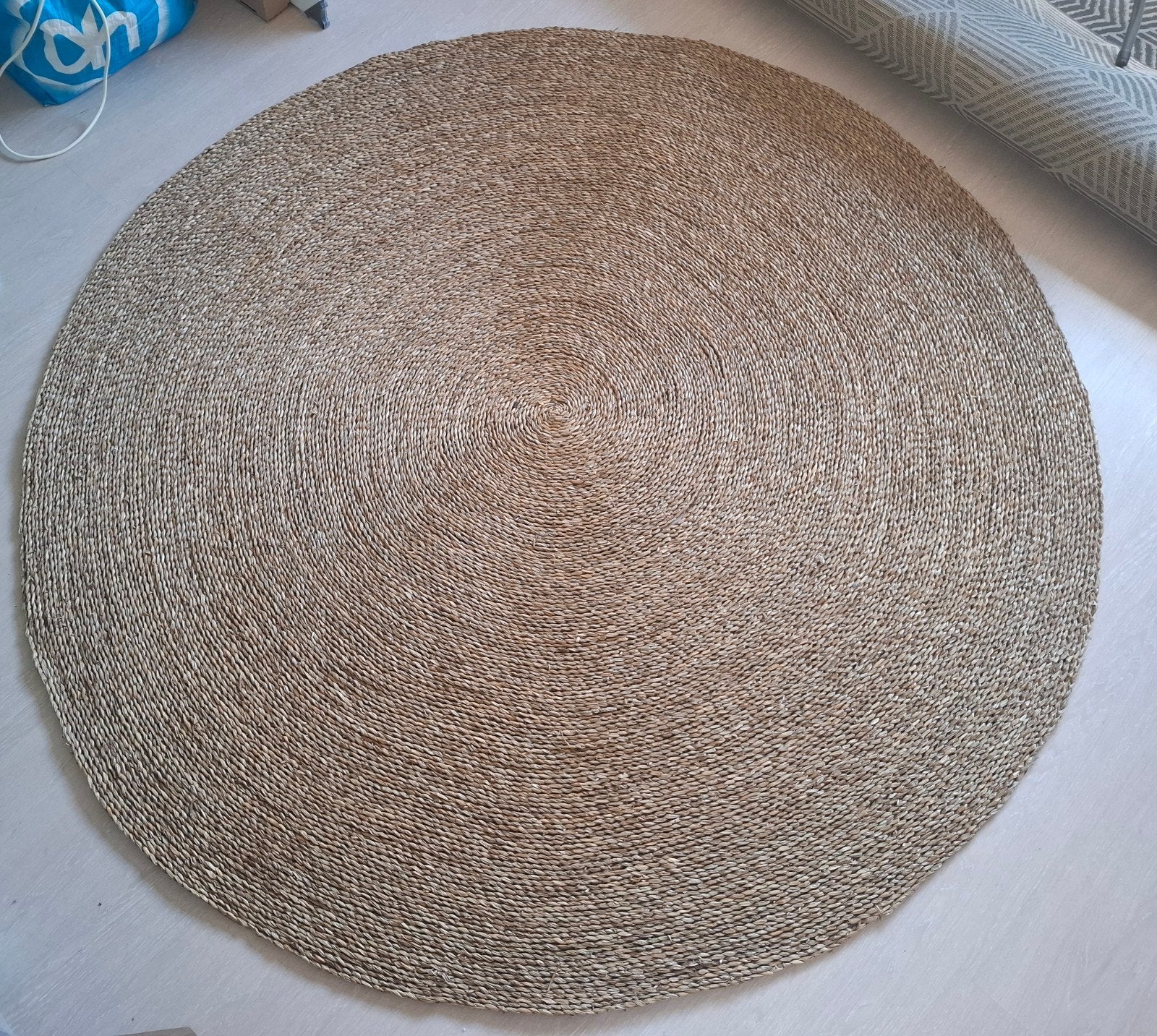 Vloerkleed Zeegras Rond - 200 cm, Ophalen, Rond, 200 cm of meer, Nieuw