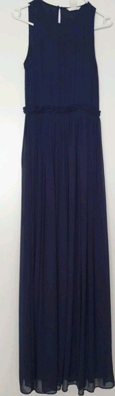 1 MIDDAGJE GEDRAGEN  Zomerjurk maxi jurk navy blauw s m, Galajurk, Blauw, Ophalen of Verzenden, Zo goed als nieuw