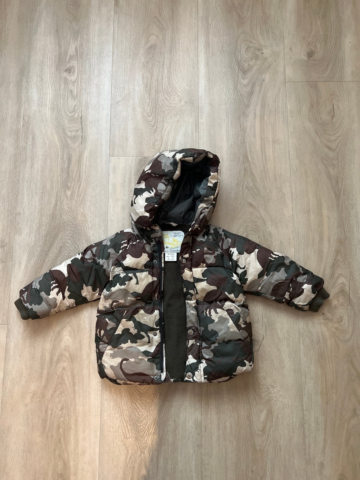 ZARA winterjas met camouflage print | 92, Ophalen of Verzenden, Gebruikt, Jongen of Meisje, Jas