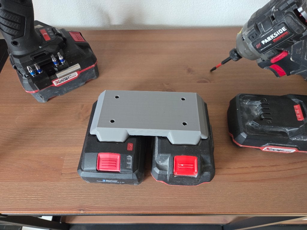 Parkside Accuhouder Duo (nieuw 3dprint), Ophalen of Verzenden, Nieuw
