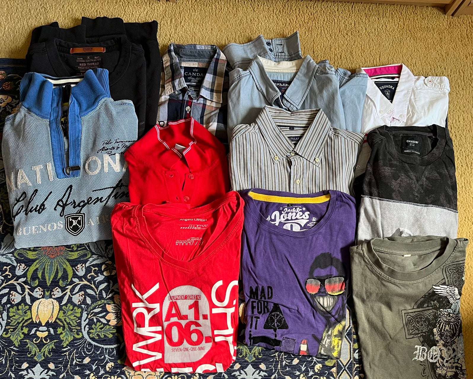 11 delig kledingpakket heren maat L, Kleding | Heren, Ophalen of Verzenden, Zo goed als nieuw, Maat 52/54 (L)