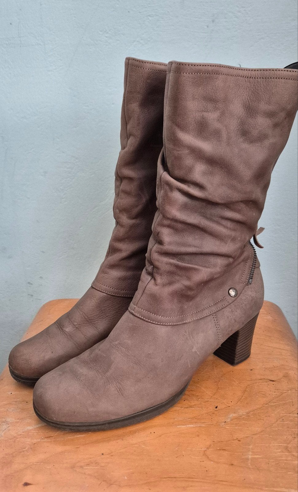 Stoere Gabor laarzen.  Maat 7 (40.5), Kleding | Dames, Hoge laarzen, Bruin, Gabor, Ophalen of Verzenden