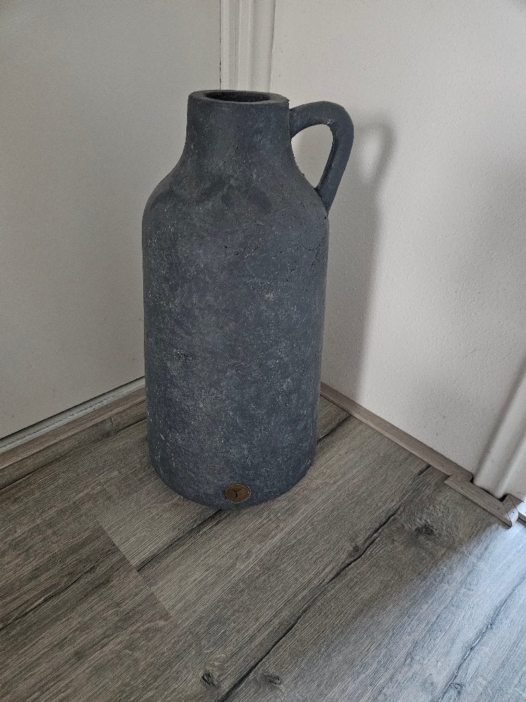 Brynx kruik vaas 50cm hoog, Ophalen, Zo goed als nieuw, Grijs, 50 cm
