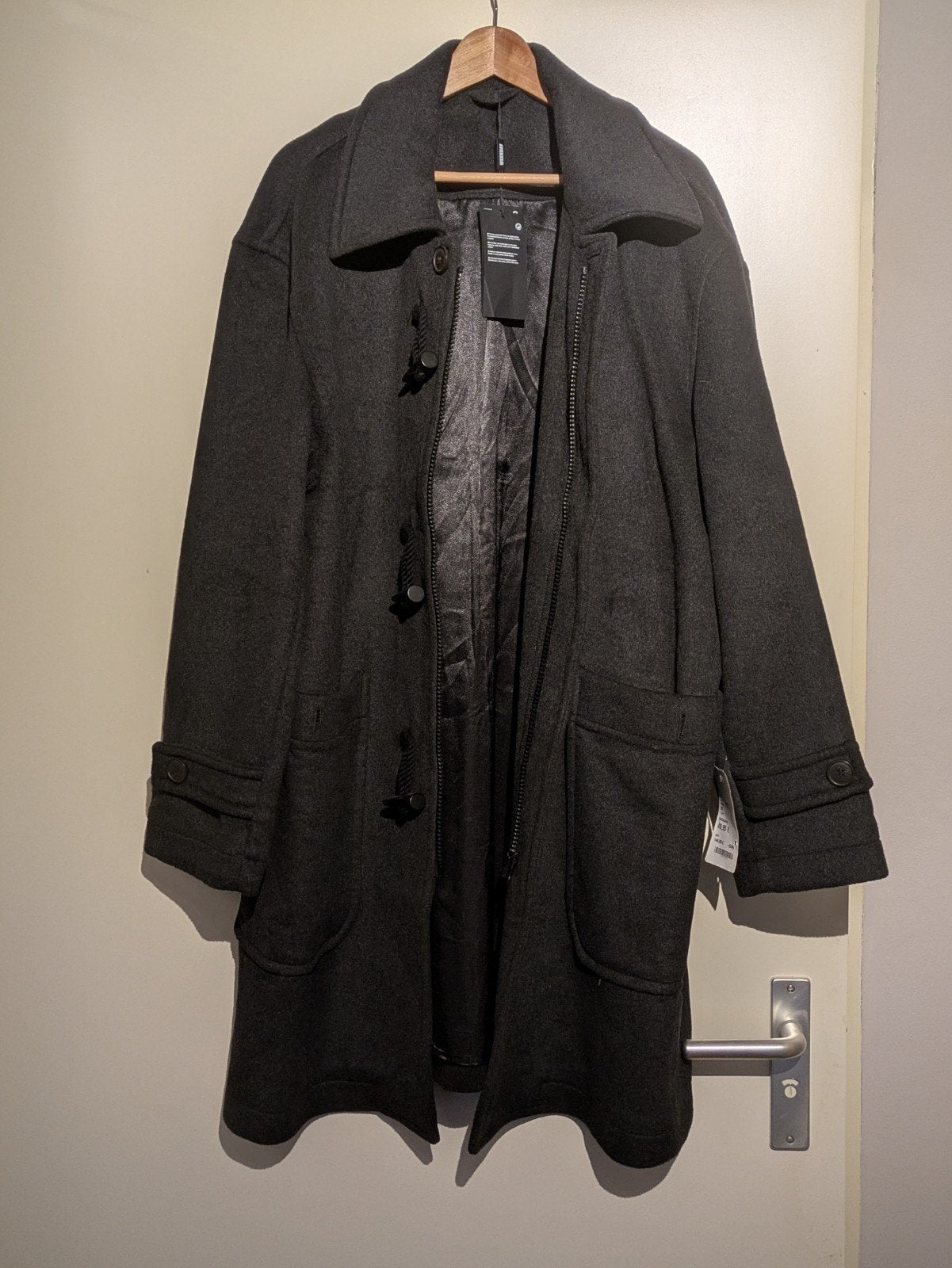 Warme halflange winterjas met knoopsluiting - Maat 50, Kleding | Heren, Jassen | Winter, Onbekend, Maat 48/50 (M), Nieuw, Ophalen of Verzenden