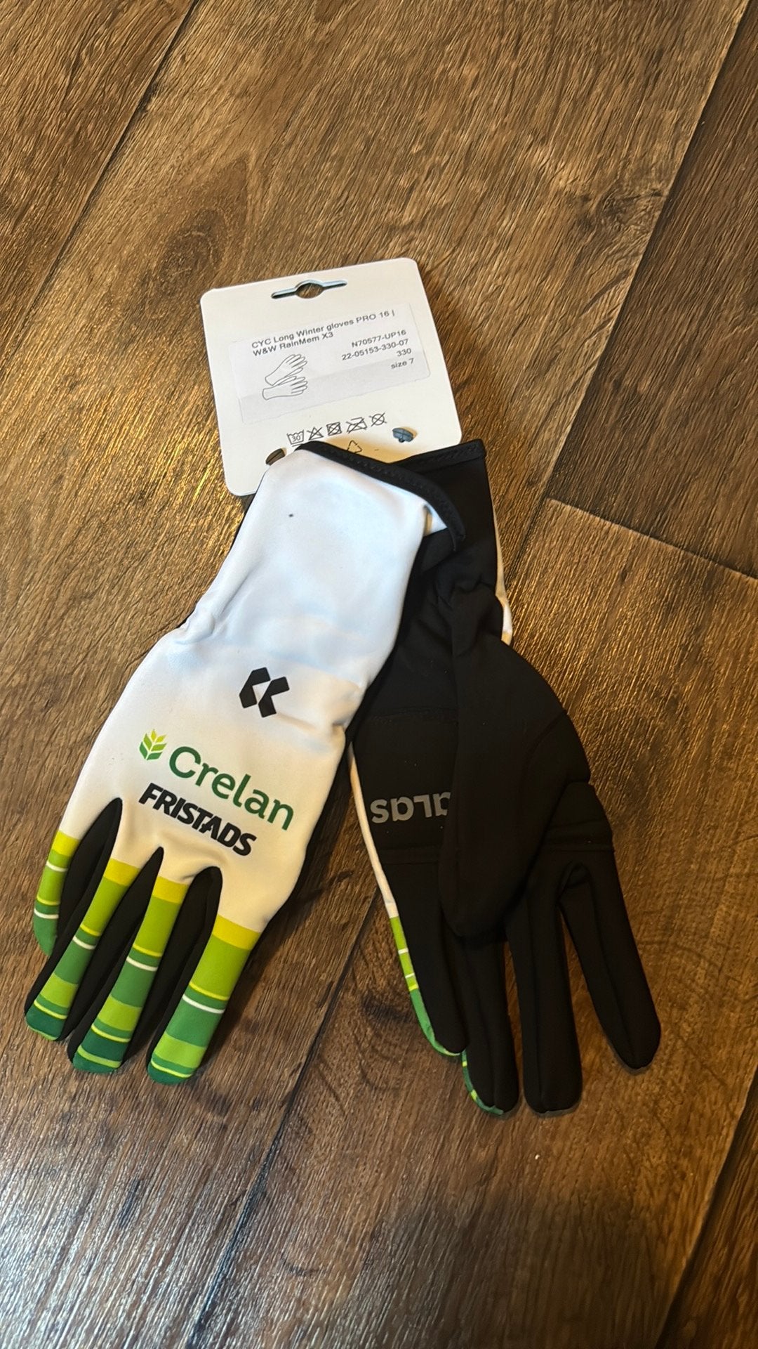 Crelan fristads wielerhandschoenen nieuw maat 7, Fietsen en Brommers, S, Nieuw, Ophalen of Verzenden, J