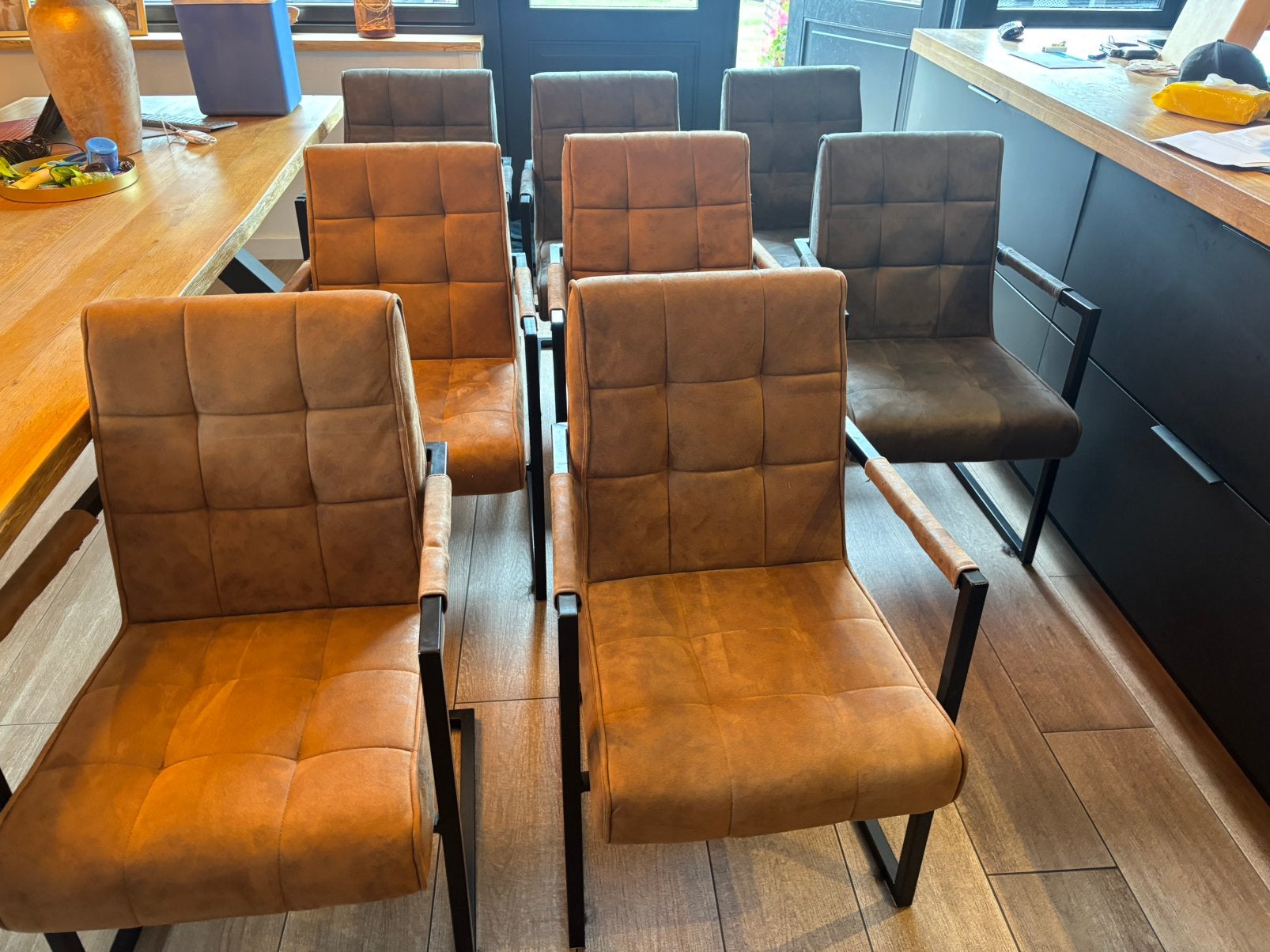 8 eettafel stoelen, Ophalen, Gebruikt, Vijf, Zes of meer stoelen