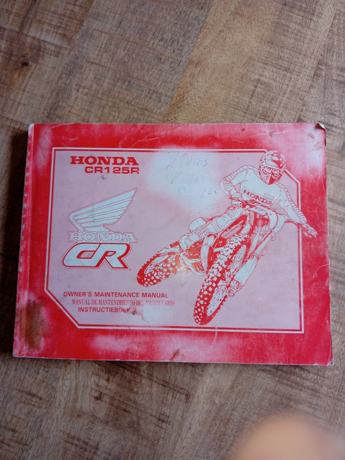 Honda cr125 1990 handleiding, Motoren, Ophalen of Verzenden, Honda