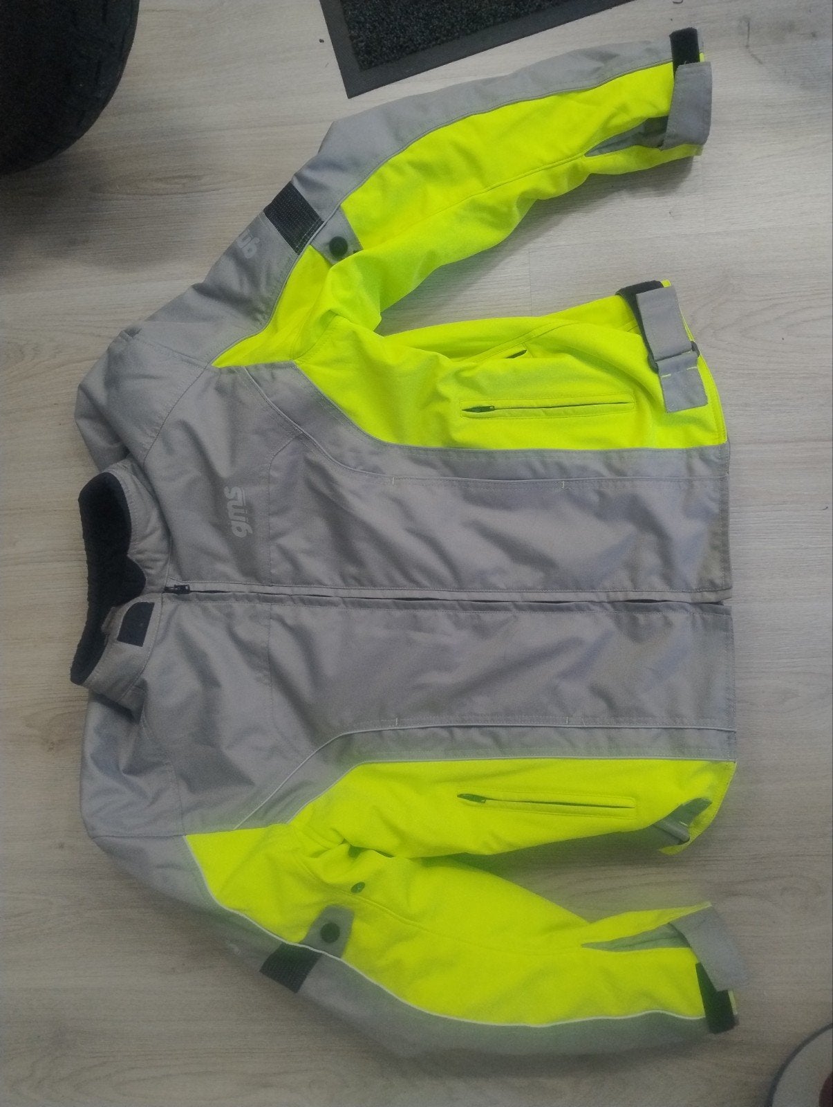 GMS Motorjas 3XL/58 met Arm- en Rugprotectie, Ophalen of Verzenden