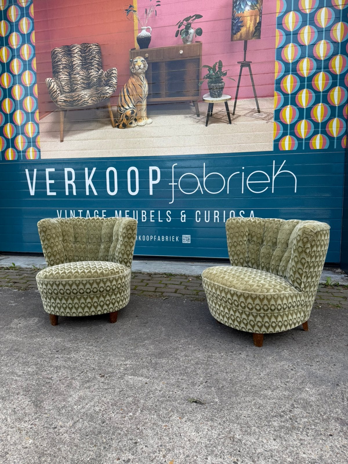 Vintage stoelen prijs per stuk cocktailstoel fauteuil, Ophalen, Gebruikt, C, C