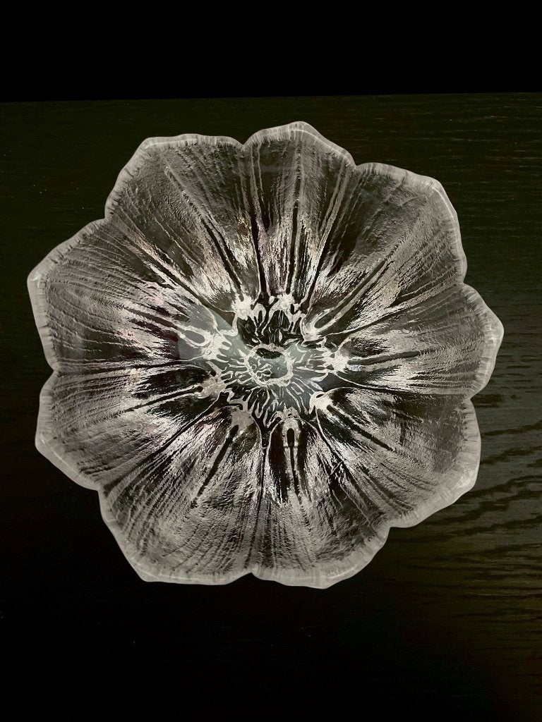 Water Lily bowl - Kosta Boda vintage, Huis en Inrichting, Schaal, Rond, Geribbeld, Ophalen of Verzenden