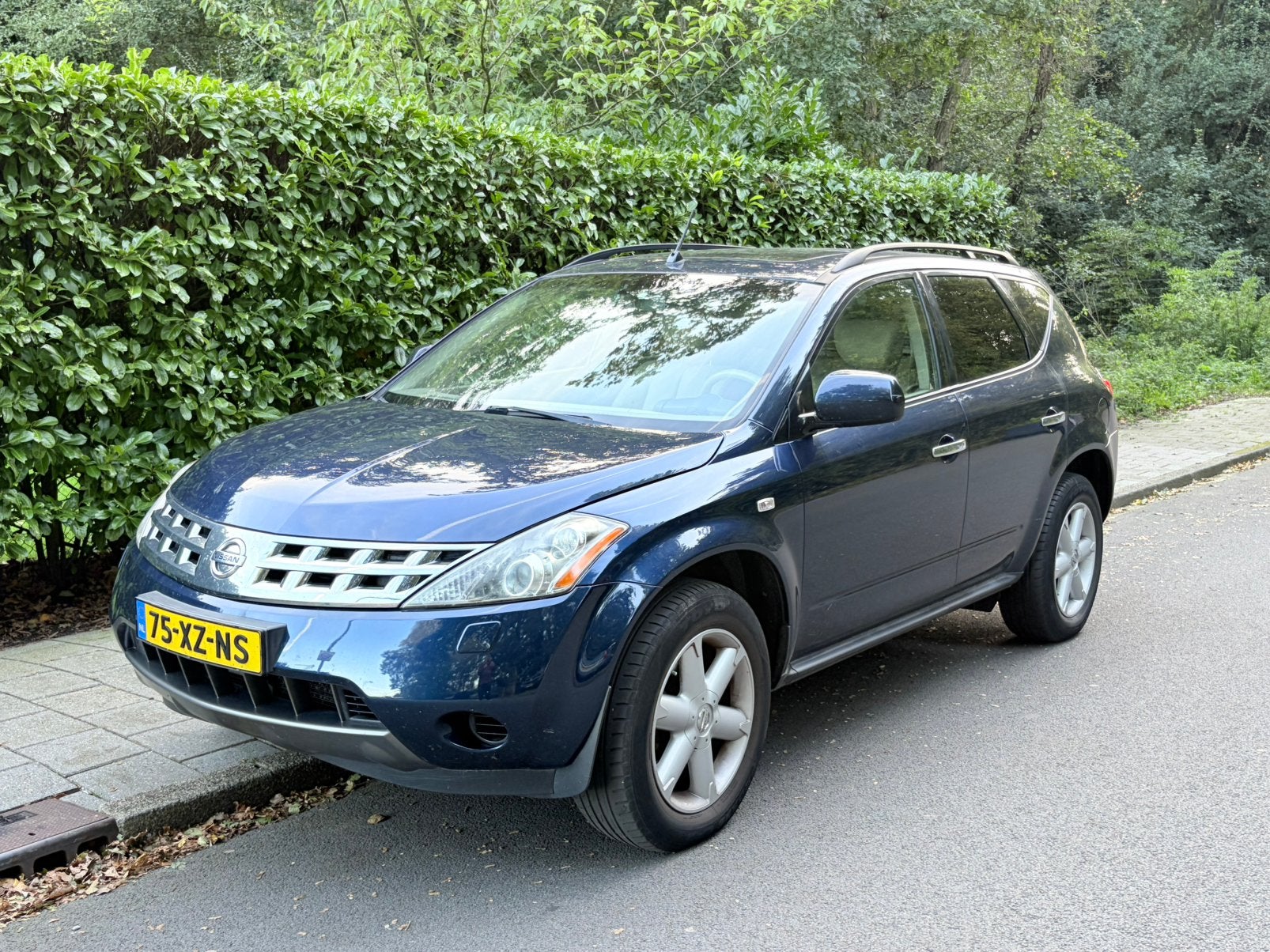 Nissan Murano 3.5 V6 CVT 2007 Blauw, Auto's, Automaat, 234 pk, 120 €/maand, Origineel Nederlands