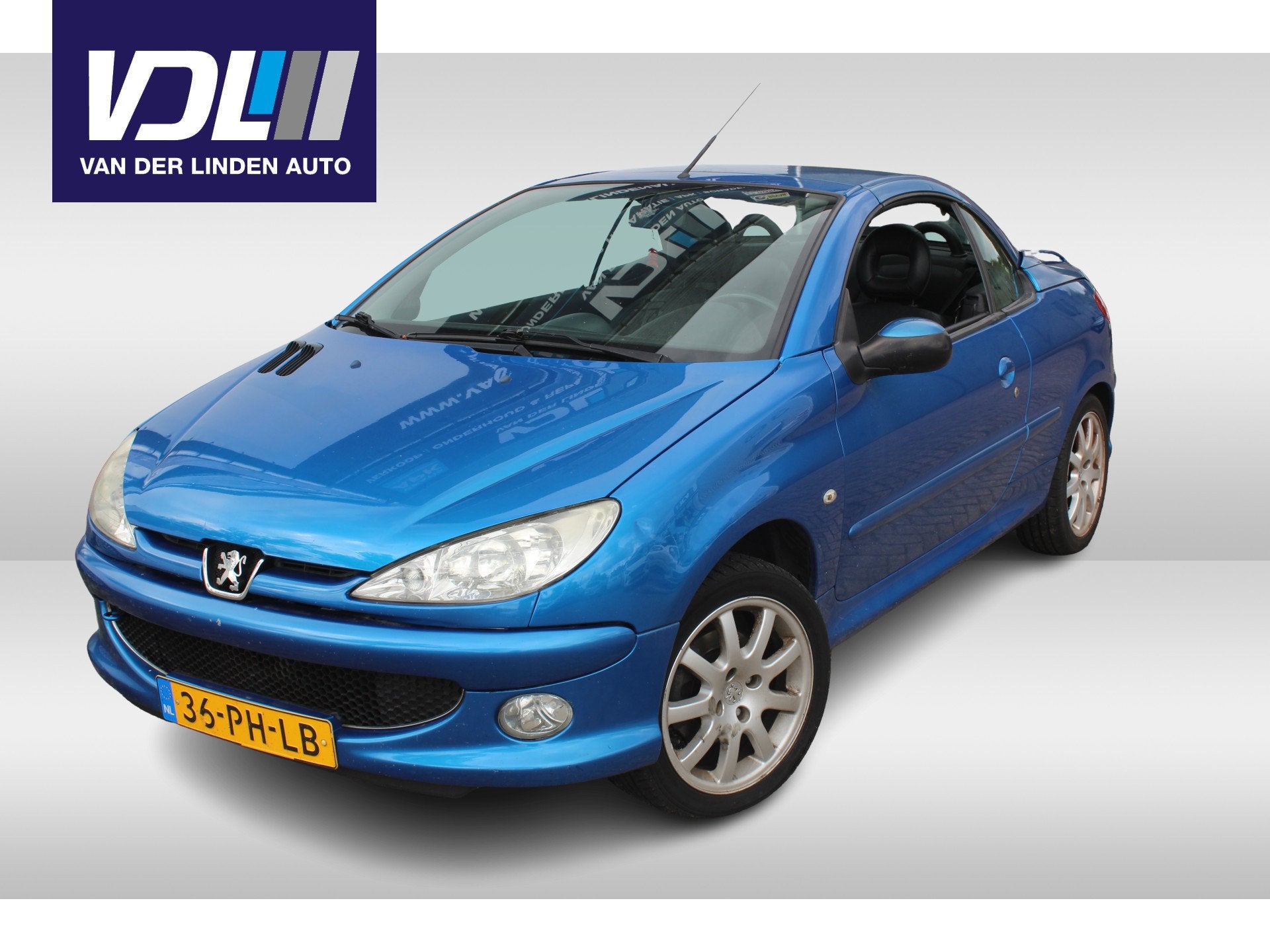 Peugeot 206 CC 1.6-16V Android auto l Apple carplay l Ledere, Auto's, Voorwielaandrijving, Gebruikt, 4 cilinders, Cabriolet