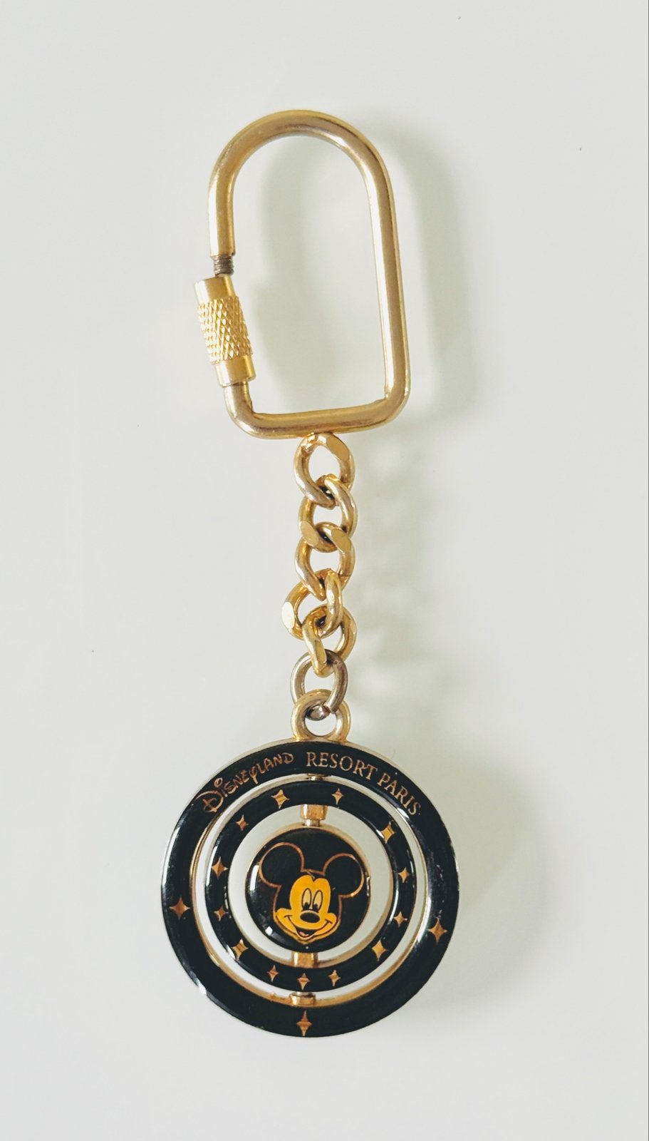 Vintage Disneyland Resort Parijs Mickey Mouse sleutelhanger, Ophalen, Zo goed als nieuw, Knuffel of Figuurtje