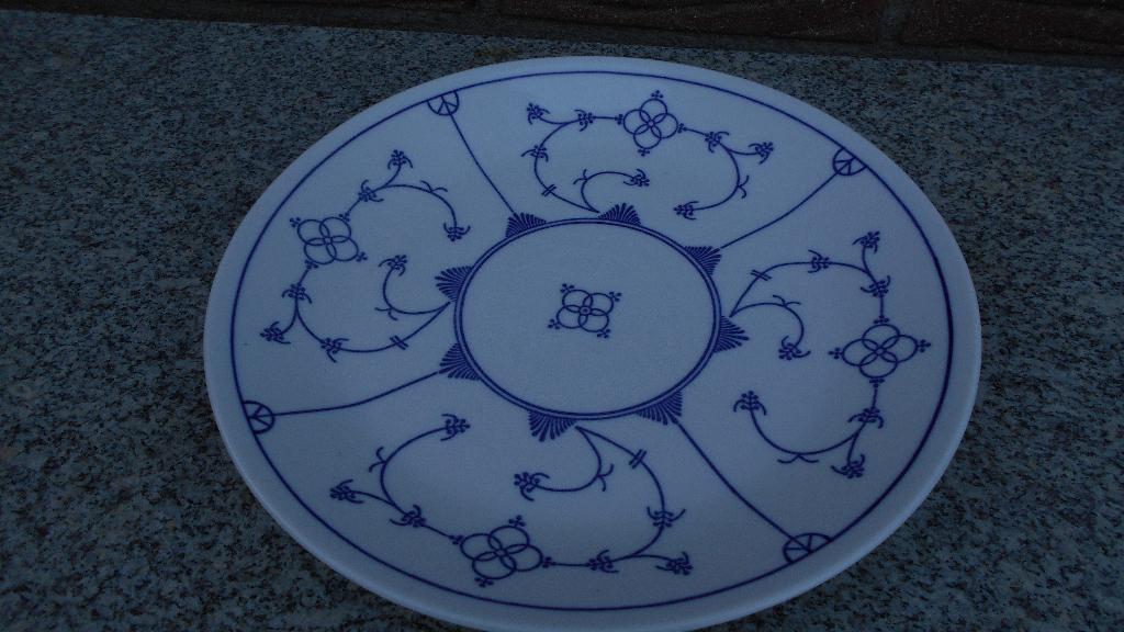 Blau Saks JÄGER schaal bord 28 cm doorsnee, Antiek en Kunst, Antiek | Servies los, Ophalen of Verzenden