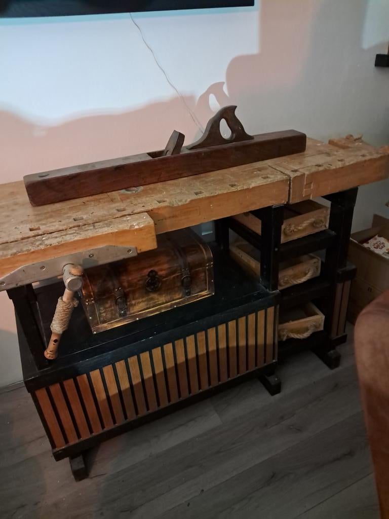 Antieke handschaaf voor decoratie of handwerk, Ophalen of Verzenden