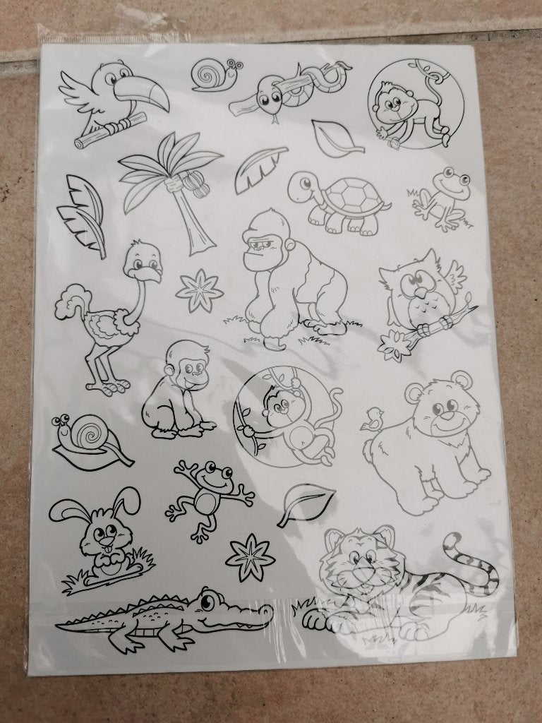 Dieren stickers om zelf te kleuren, Ophalen of Verzenden, Nieuw, Meerdere stickers
