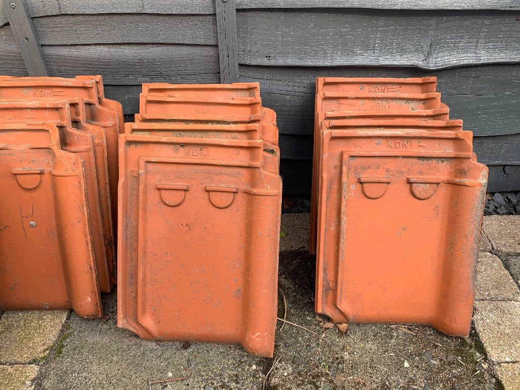 Dakpannen Tuile du Nord Rood 25st, Ophalen, Steen of Klei, Zo goed als nieuw, Minder dan 5 m²