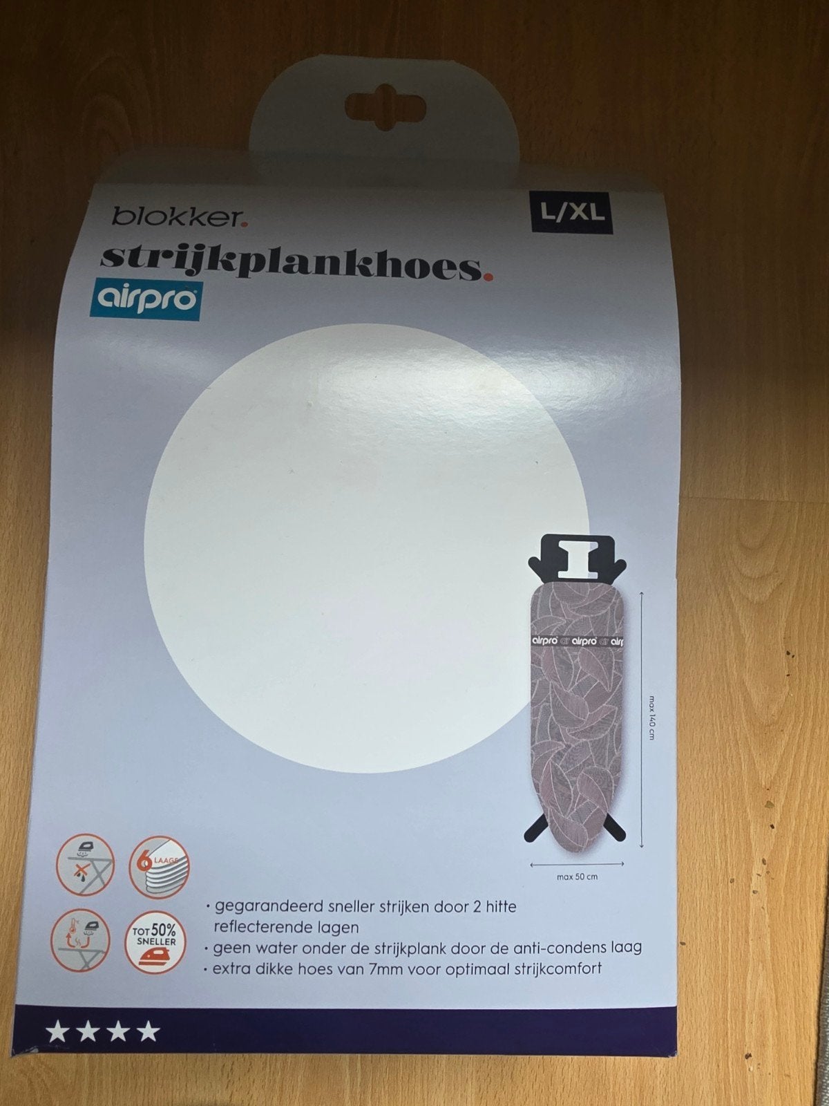 Blokker Airpro Strijkplankhoes L/XL - Nieuw, Ophalen of Verzenden, Nieuw
