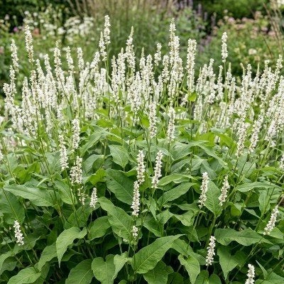 Grote stek van Persicaria Alba kleur wit voor €5,-, Ophalen, Overige soorten, Volle zon