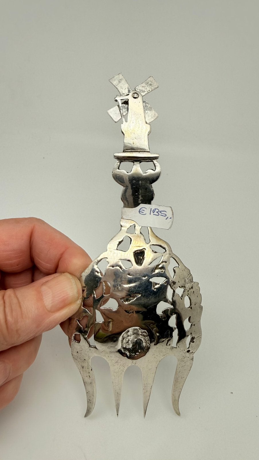 Foto 5 van Hollands zilveren broodvork uit 1923! Lengte: 16 cm.