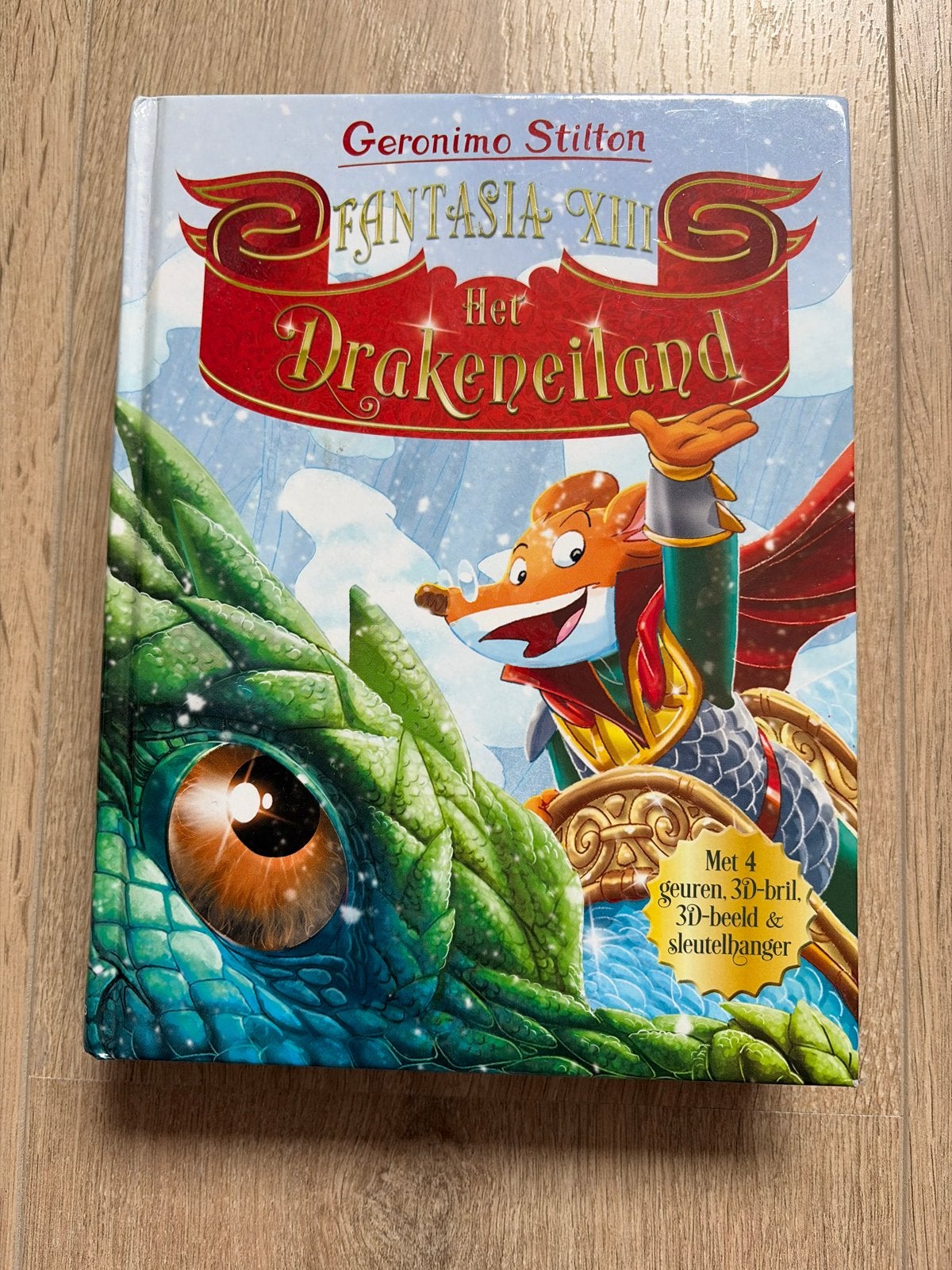 Geronimo Stilton - Fantasia XIII - Het Drakeneiland, Fictie algemeen, Geronimo Stilton, Ophalen of Verzenden, Zo goed als nieuw
