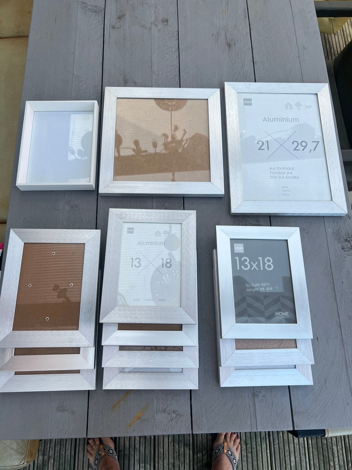 HEMA fotolijstjes aluminium, Ophalen of Verzenden, Zo goed als nieuw
