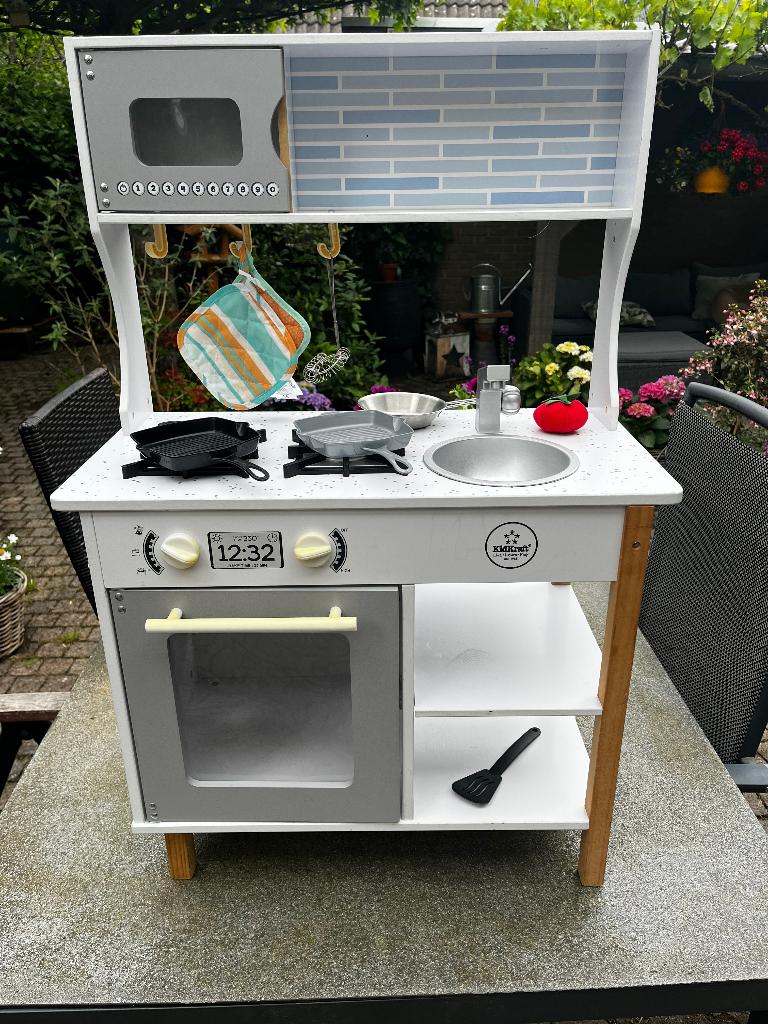 Houten Kinderkeuken incl. accessoires, Ophalen, Gebruikt, Hout, Speelkeuken