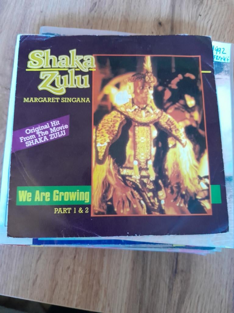 Shaka zulu 7 inch margaret singana, Cd's en Dvd's, Vinyl Singles, Ophalen of Verzenden, Zo goed als nieuw, Pop