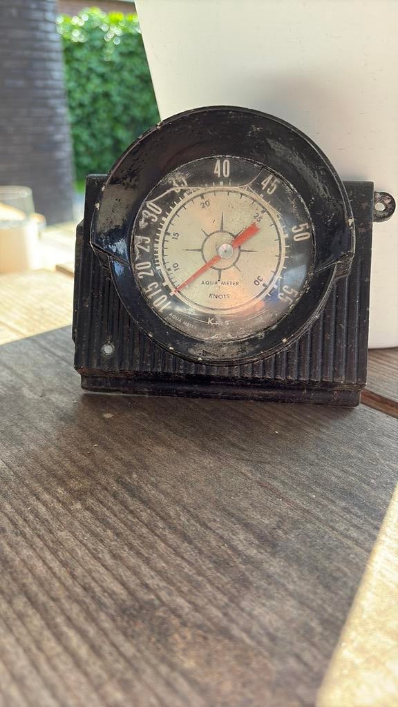 Oude snelheidsmeter voor boten, Ophalen of Verzenden, Gebruikt