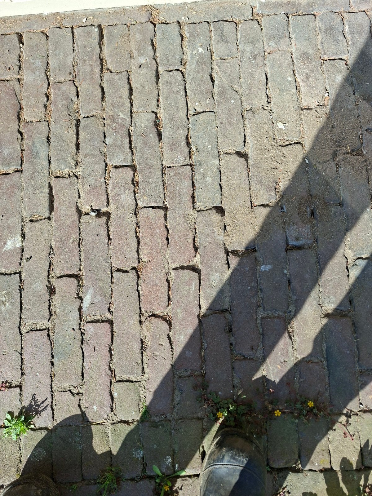 Waalformaat gebakken stenen, ca. 9m2 inclusief halve, Tuin en Terras, Ophalen, Gebruikt, Keramiek, Klinkers