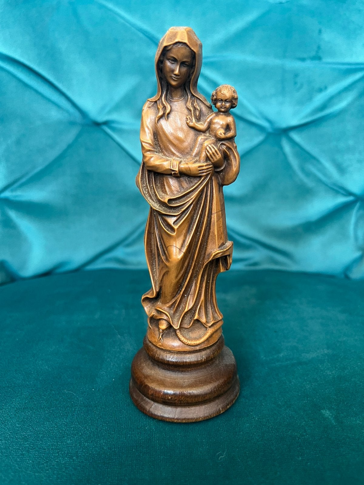 Klassiek religieus beeld van Onze-Lieve-Vrouw met Kind, Ophalen of Verzenden