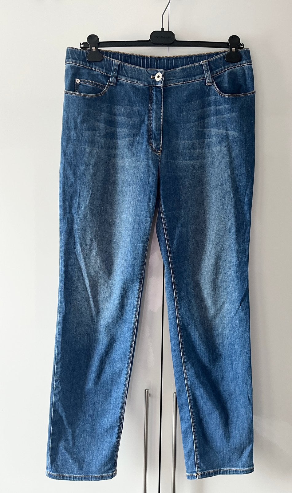 🌻Vlotte stretch jeans broek van Samoon 42 44, Kleding | Dames, Blauw, Maat 42/44 (L), Ophalen of Verzenden, Zo goed als nieuw