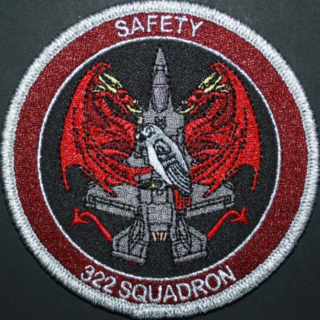 Patch 322 Squadron F-35 Safety Vlb Leeuwarden KLU RNLAF EHLW, Verzenden, Luchtmacht, Nederland, Embleem of Badge