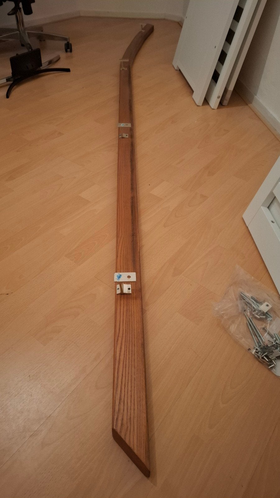 Houten trapleuning ca. 330 cm, Huis en Inrichting, Ophalen