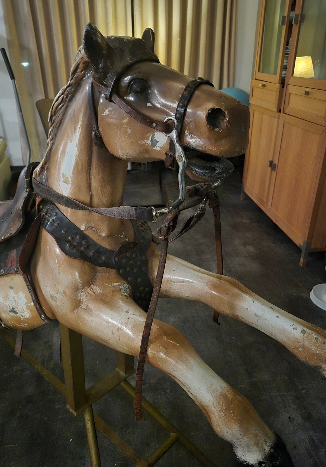 Antiek Carrouselpaard uit Grootmoeders Tijd, Ophalen