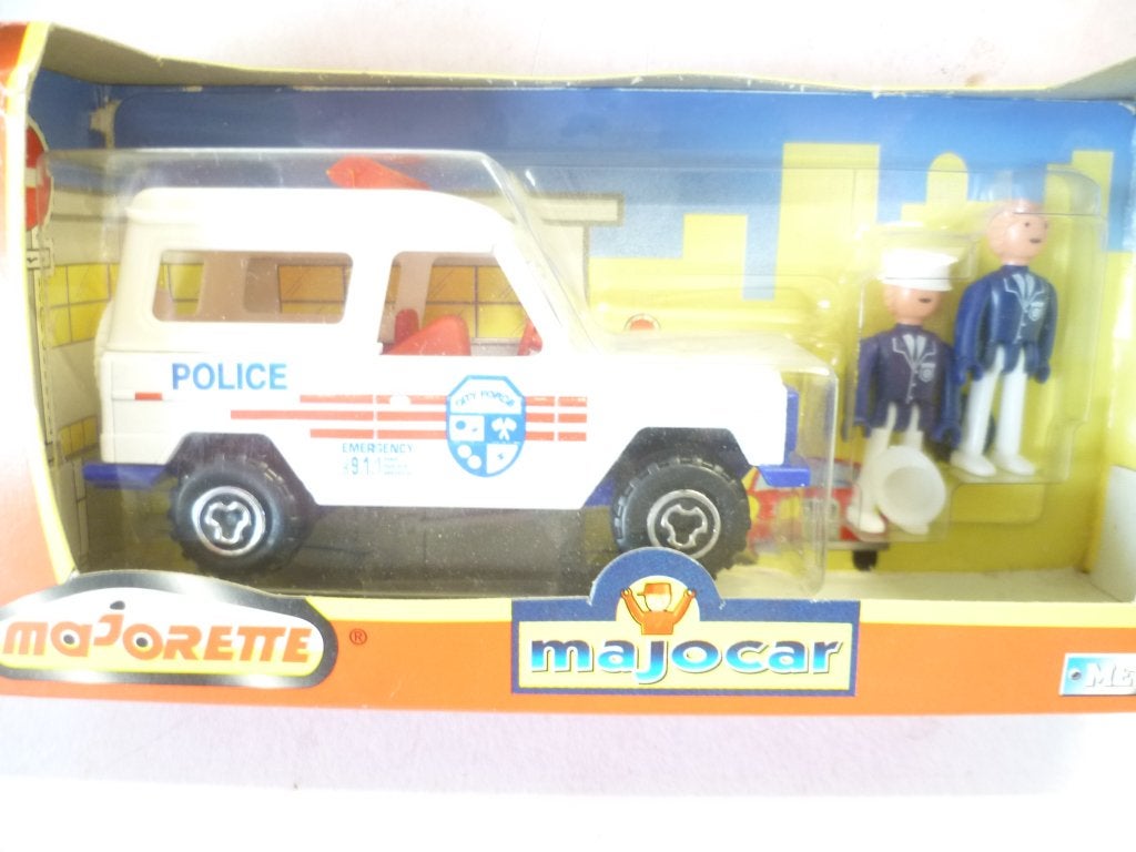 Majorette Majocar Land Rover Police met 2 poppetjes 1:46, Ophalen of Verzenden, Nieuw, Auto