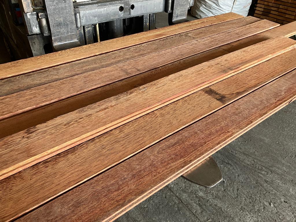 planken-vlonderplanken-Hardhout-Sucupira Vermelho-30x130 mm, Tuin en Terras, Palen, Balken en Planken, Ophalen, Overige typen