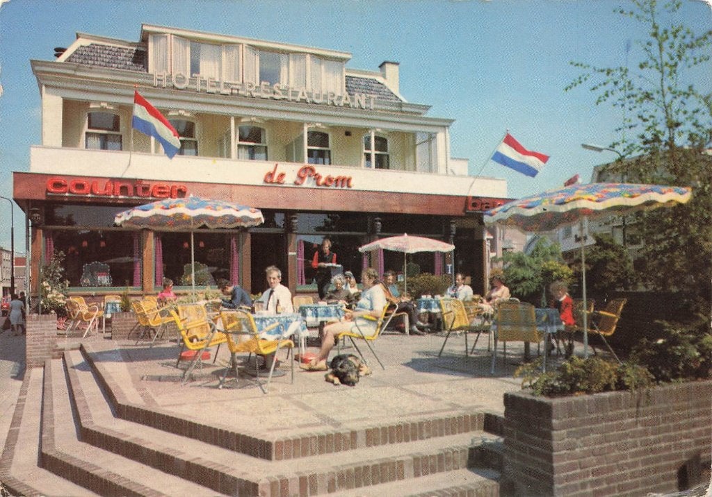 Baarn, Hotel Restaurant Counter-bar De Prom, Ophalen of Verzenden, 1960 tot 1980, Gelopen, Utrecht