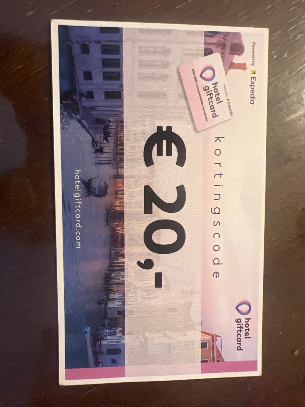 Kortingcode voor hotel gift kaart., Eén persoon, Cadeaubon