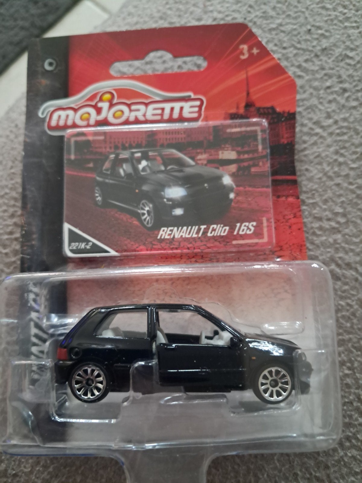 Majorette Renault Clio 16S zwart nieuw in verpakking, Ophalen of Verzenden, Nieuw, Auto