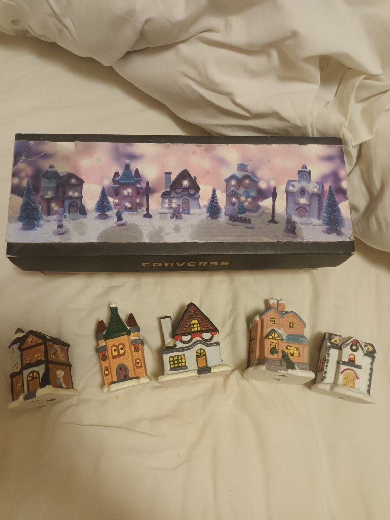 Te koop gevraagd: Kersthuisje, Ophalen of Verzenden, Zo goed als nieuw