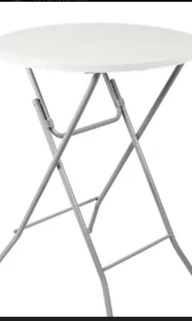 2 witte opvouwbare statafels, Ophalen